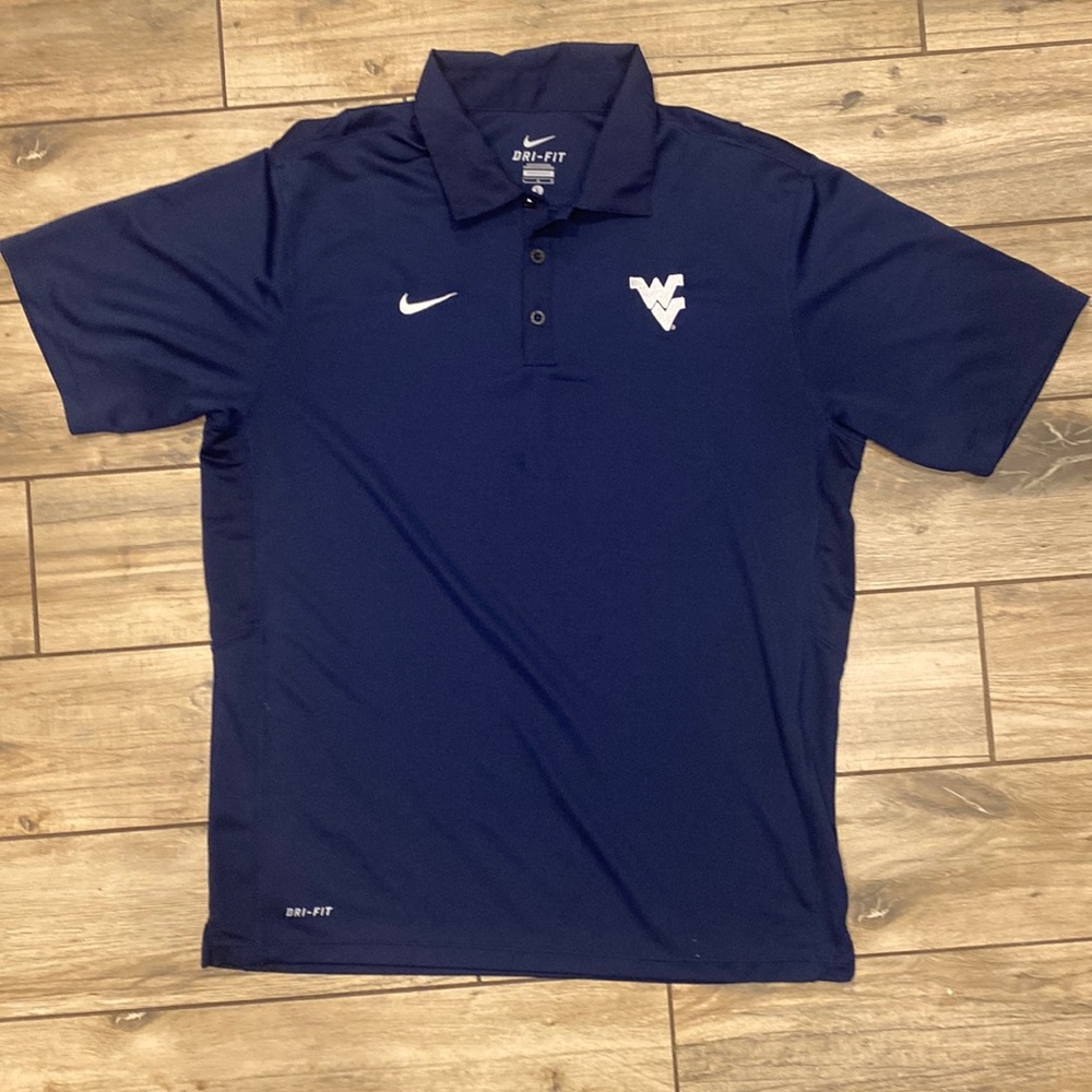 West Virginia Nike Dri-Fit Polo Size L